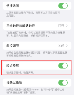 沧州苹果授权维修站分享iPhone轻点无法唤醒怎么办