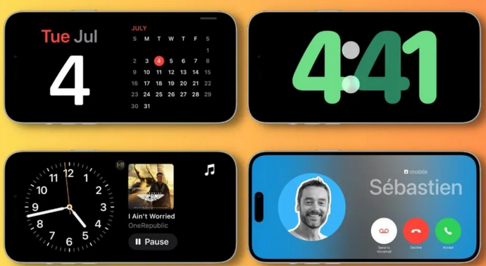 沧州苹果手机维修分享iOS17横屏充电待机显示有什么好处 