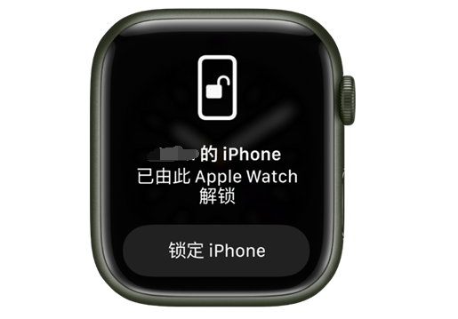 沧州苹果手机维修分享用 AppleWatch 解锁配备面容 ID 的 iPhone方法 